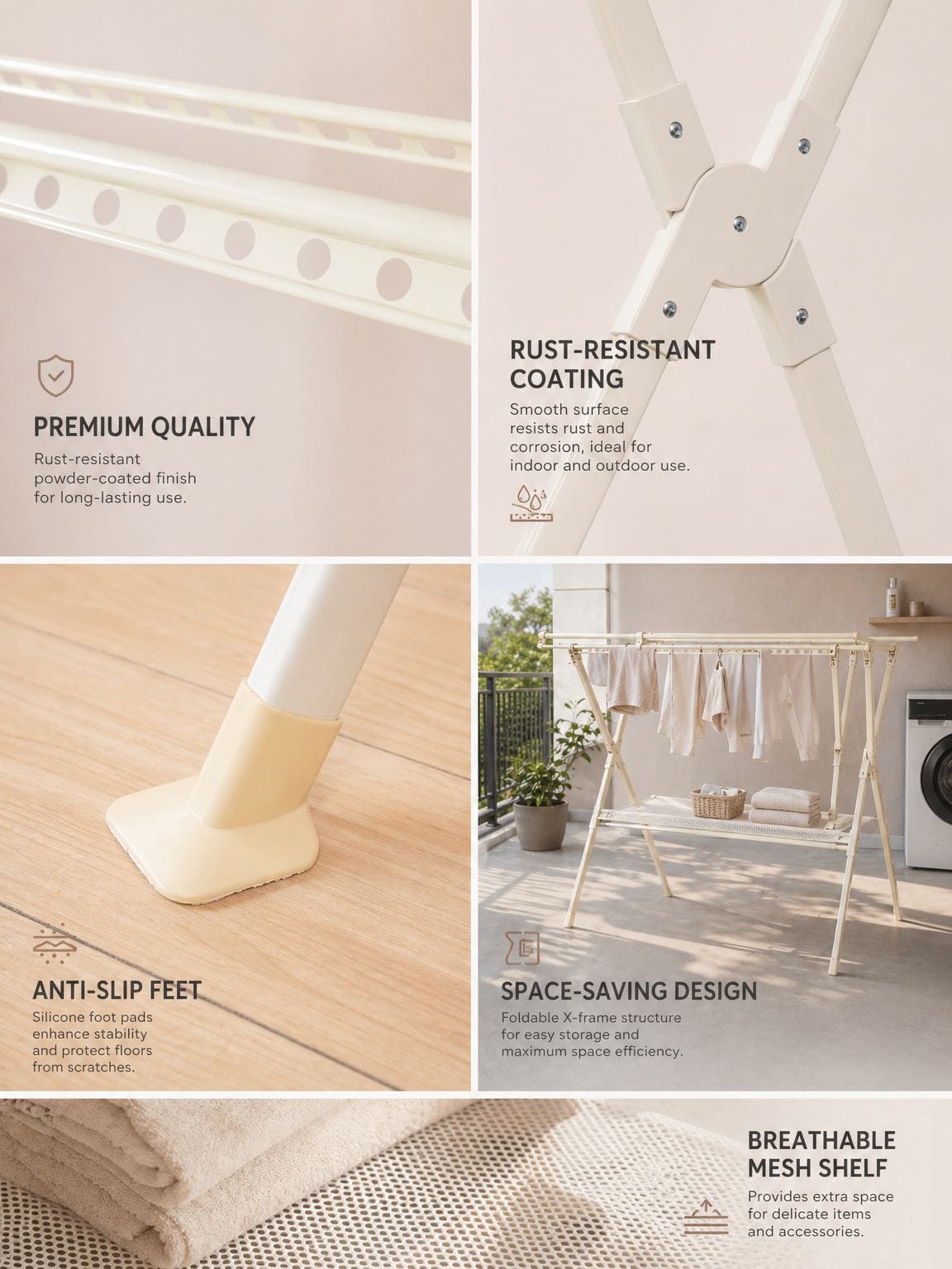 Foldable Clothes Rack