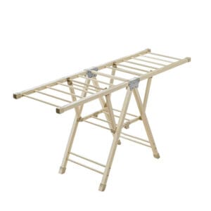 Wing-Type Foldable Floor Clothes Drying Rack