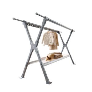 Foldable X-Type Floor Clothes Rack
