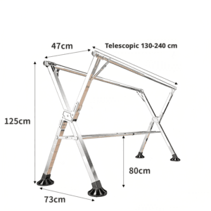 Stainless Steel Clothes Rack with shoe rack